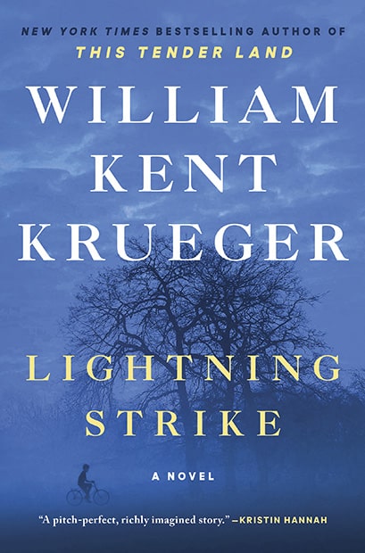 Book cover of Lightning Strike, Cork O'Connor #18 by William Kent Krueger
