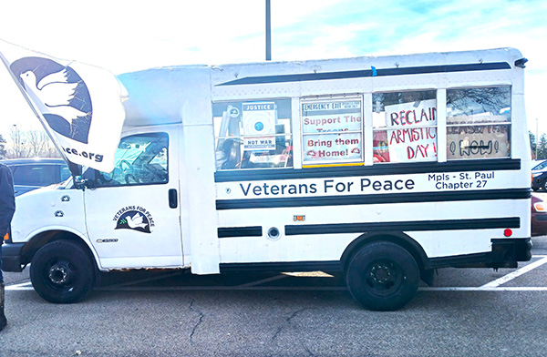 Veterans for Peace bus